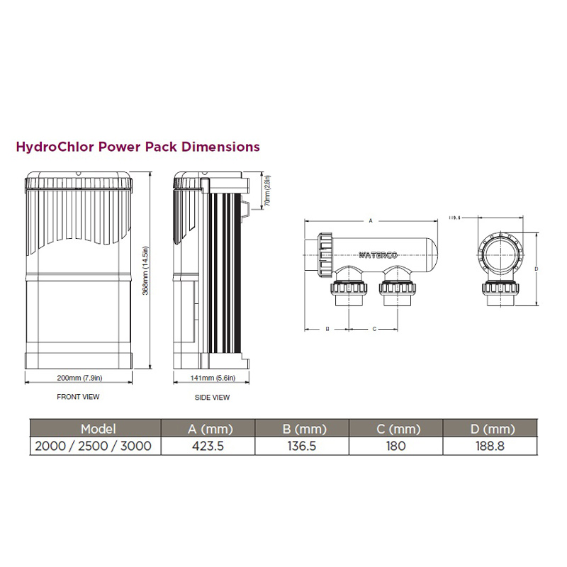 Waterco Hydrochlor Mk Mineral Chlorinator