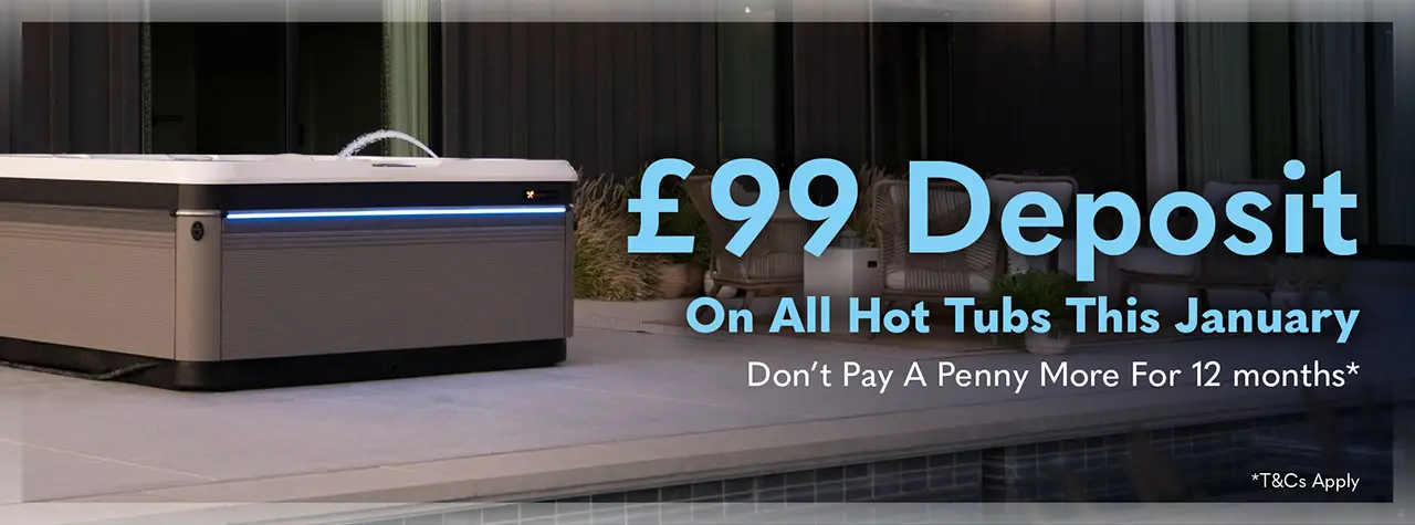 £99 deposit hot tub offer